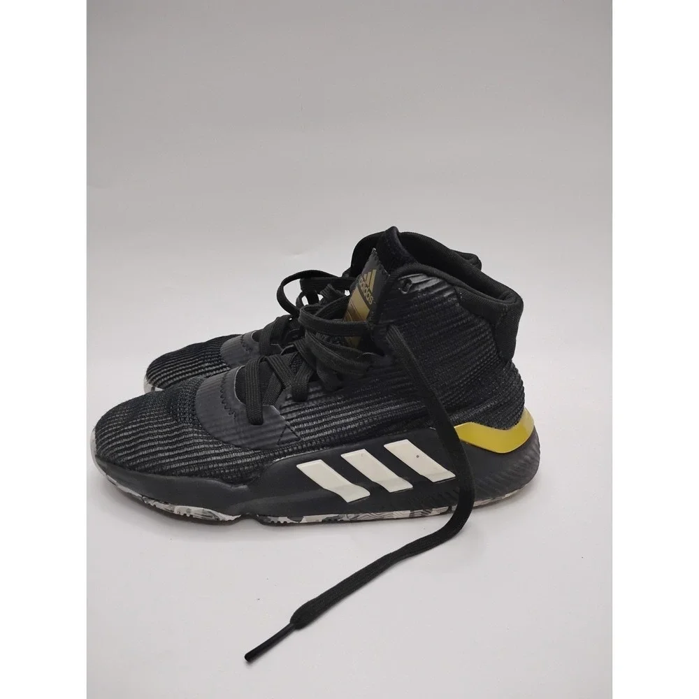 adidas Pro Bounce 2019 Shoe Men's Basketball  Black White Grey High Top